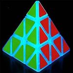 Pyramid Cube Speed Cube Glow in Dar