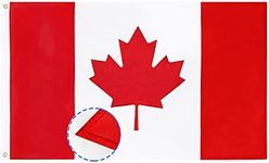 Canada flag Canadian Flag 3x5 FT Made Of 210D Heavy Duty Polyester Canada Flags with Embroidered Maple Leaf and Brass Grommets (36-Inch x 60-Inch (3x5 Ft))