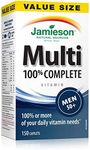 Jamieson 100 percent Complete Multivitamin for Men 50 plus - Value Size, 150 Caplets