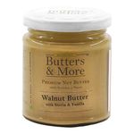 Butters & More Vegan Walnut Butter With Natural Vanilla Extract & Natural Stevia Extract (200 grams). Keto & Diabetic Friendly Nut Butter.