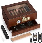 Tesonway Cigar Humidor, Cedar Wood 