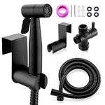 New Version Handheld Bidet Toilet Sprayer, Premium Stainless Steel Bathroom Bidet Sprayer Set, Baby Cloth Diaper Sprayer with Superior Complete Accessories, Support Wall or Toilet Mount