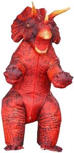 MXoSUM Inflatable Dinosaur Costume Blow up Triceratops Costumes for Adults Fancy Dino Onesies Party Halloween Cosplay Costume…