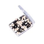 YIUIRUOI Disposable Double-Sided Sponge Eyeshadow Applicators with Storage - Pack of 50, Ideal for Women and Girls