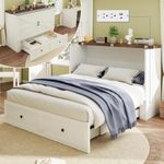 LUXOAK Full Size Murphy Bed with Ch
