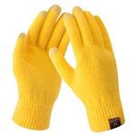 Bequemer Laden Women's Winter Touchscreen Stretch Thermal Magic Gloves Warm Wool Knitted Thick Fleece Lined Texting Gloves for Women