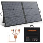 110W Portable Solar Panel, IP67 Waterproof Foldable 20V 110 Watt Solar Charger, High 23.5% Efficiency for Outdoor Camping, Portable Power Station, RV