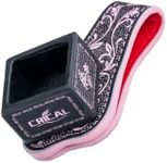 CRICAL Pool Cue Chalk Holder Magnetic Pool Chalk Holder Portable Billiard Holder Round and Square Billiard Accessories Black Pink