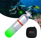 ORCATORCH SD01 Mini Strobe Signal Light Scuba Dive Beacon Diving Night Dive LED Marker Flashy Safety Lamp Firefly Diving Light with AAA Battery, for 150M Underwater Diving (5 Colors Option) (Green)