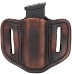 1791 GUNLEATHER Single Mag Holster for Double Stack Mags, OWB Magazine Pouch for Belts Available in Stealth Black, Classic Brown, Black & Brown and Signature Brown (Vintage Brown)