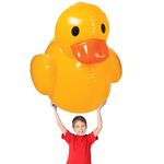 Fun Express Giant Blow Up Duck, Great for Baby Showers, Birthdays and Pool Parties, Nearly 4 Feet Long and Tall