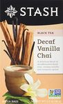 Stash Decaf Vanilla Chai Tea Bags, 18-Count Boxes (Pack of 6), 18 Count