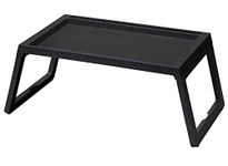 Ikea klipsk Multipurpose Foldable Bed Tray, Black,Reinforced Polypropylene Plastic(Length: 56 cm (22") Width: 36 cm (14 ¼") Height: 26 cm (10 ¼")) with TSS Cotton Balls(5 Count)
