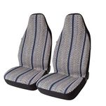 West Coast Auto Baja Blanket Bucket Seat Cover for Car, Truck, Van, SUV - Airbag Compatible (2PCS) (Blue)