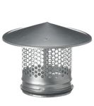 Steinberg14 Metal Roof Cowl 150mm - 6 inch Exhaust Tube End - Round Roof Vent Cover - Rain Snow Hat - Vent Cowl Cap with Bird Guard - Mesh Protector