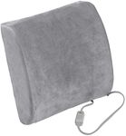 Drive Medical Comfort Touch Heated Lumbar Support Cushion, Gray