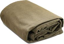 RK Trends 800 GSM Canvas Heavy Duty Tarps Tirpal Tarpaulin Covers for Industrial, Trucks, Equipments, Shelters, Construction, Agriculture, Camping (18Ft x 30Ft)