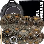 Meinl Cymbals Classics Custom Dark Supreme Cymbal Set Box Pack — Made in Germany — for Rock, Metal and Fusion, 2-Year Warranty (CCD-ES3)