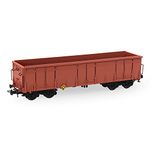 Evemodel 3pcs HO Scale Red Wine Open Gondola Car 1:87 Rolling Stock Railway Wagons