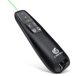 LNKOO Presentation Remote, RF 2.4GHz Wireless Presenter Green Light PowerPoint PPT Presentation clicker USB Remote Control Slideshow Advancer Clicker