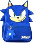 AI ACCESSORY INNOVATIONS Sonic Backpack for Boys & Girls Bookbag with Adjustable Shoulder Straps & Padded Back,16 Inch, Blue Sonic, Medium, Backpack