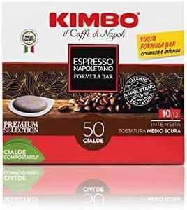Kimbo Cialde Caffè Compostabili ESE - 300 Cialde - Espresso Napoletano - 6 Confezioni da 50 Cialde
