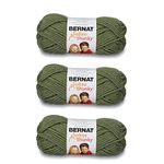 Bernat Softee Chunky Forest Yarn - 3 Pack of 100g/3.5oz - Acrylic - 6 Super Bulky - 108 Yards - Knitting/Crochet