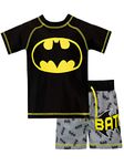 BATMAN Boys' DC Comics Two Piece Swim Set Black Size 7