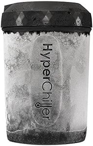 HyperChiller HC2 Patented Iced Coffee/Beverage Cooler, New, Improved,Stronger and More Durable! Ready in One Minute, Reusable for Iced Tea, Wine, Spirits, Alcohol, Juice, 12.5 Oz, Black