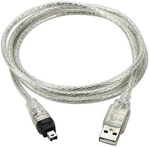 cablecc USB Male to Firewire IEEE 1394 4 Pin Male iLink Adapter Cord Cable for Sony DCR-TRV75E DV