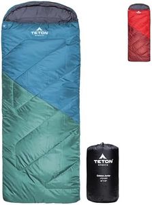 TETON Sports Li'l Celsius 20F Degree Sleeping Bag - All-Weather Sleeping Bag for Kids - Camping Made Easy and Warm. Compression Sack Included
