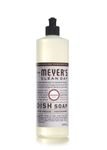 Mrs. Meyer's Clean Day Dish Soap, Cruelty Free and Biodegradable Dishwashing Liquid, Lavender Scent, 474 ml Bottle