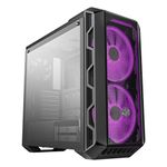 Cooler Master MasterCase H500 ATX Mid-Tower Tempered Glass Side Panel, Transparent Front Option, Carrying Handle & 2X 200mm RGB Fans