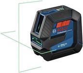 Bosch GLL100-40G Self Leveling Cross Line Laser Level [100 FT] Horizontal & Vertical Mode Electronic Laser Includes Batteries, Magnetic Mounts and Heavy-Duty Pouch