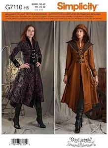 Simplicity 8769 Misses' Sewing Pattern Costume Coats, Size 6-8-10-12-14