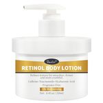Retinol Body Lotion Fragrance-Free, Anti-Aging Firming Body Cream and Face Moisturizer with Niacinamide Hyaluronic Acid & Shea Butter, Helps Diminish the Look of Crepey Skin for Women & Men 250ml