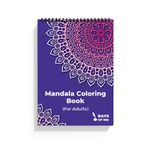 Rays Of Ink Mandala Coloring Book For Adults | Ideal For Stress Relieving, Relaxing & Meditation | 120 GSM Thick Paper