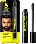 The Beard Club 1 Day Temporary Beard Dye for Men - Black Beard, Mustache & Eyebrow Color for a Fuller, Well-Defined Look, Water & Sweat Resistant, Up to 30 Applications, 0.3 fl oz