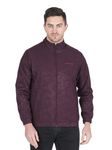 Caraba Men's Casual Jacket for Winteer,Full Sleeve Activewear, Workout, Running, Travel Trekking, Lightweight Jacket (Wine, L)