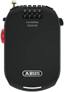 Abus 2501/120 Steel Cable Lock Combination Lock, Black, 120 cm