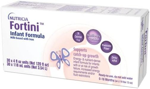 Nutricia Fortini Infant Formula - Milk-Based, Energy-and Nutrient-dense Baby Formula with Iron - 4 Fl Oz Carton (Case of 30)