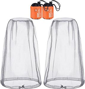 2 Pezzi Cappello di Testa a Rete Faciale per Proteggere Gli Amanti Esterni da Moscerino Zanzara Zanzariera e Altre Mosche (Grigio)