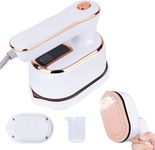 Portable Iron for Clothes, Travel Mini Steamer, Support Dry and Wet Ironing 15s Fast Heat Up 180° Rotatable Small Mini Steam Iron for Travel Home College Gift