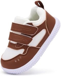 BMCiTYBM Toddler Walking Baby Shoes Girls Boys Sneakers Baby Infant Shoes Brown Size 2-2.5 Years