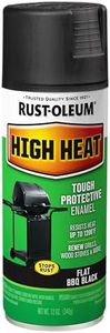 Rust-Oleum 7778830 High Heat Enamel Spray Paint, Bar-B-Que Black, 12-Ounce