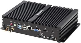 KINGDEL Fanless Desktop PC, i7 12th Gen. 10 Cores CPU Office Computer, 64GB RAM, 2TB NVMe SSD, 2xUSB 3.0, HD Port, VGA, 5xUSB 2.0, W-11 Pro, HTPC