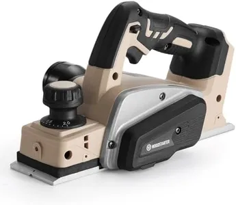WOODSTARTER Cordless Electric Hand Planer (Bare Tool), Brushless Motor, 15000RPM Power Wood Planer with Edge Guide and Dust Bag, 3-1/4 Inch Planing Width, Ideal for Wood Chamfer & Smooth Finish