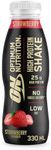 Optimum Nutrition High Protein Shake Bottles, Ready To Drink Healthy Snacks, No added sugars, low fat , Post Workout Snack for Men and Women, Strawberry Flavour, 12x330ml, Packaging may vary