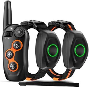 MAISOIE Dog Training Collar for 2 Dogs, 100% Waterproof Shock Collar with Remote Range 1300ft, 3 Training Modes, Beep, Vibration, Shock, Rechargeable Electric Shock Collar for Small Medium Large Dogs