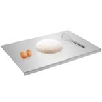 Sibosen Cutting Boards,Polished Stainless Steel Cutting Chopping Board Heavy Duty for Meat Cheese Vegetable Fruit Baking Pastry Extra Large,60cm x 40 cm